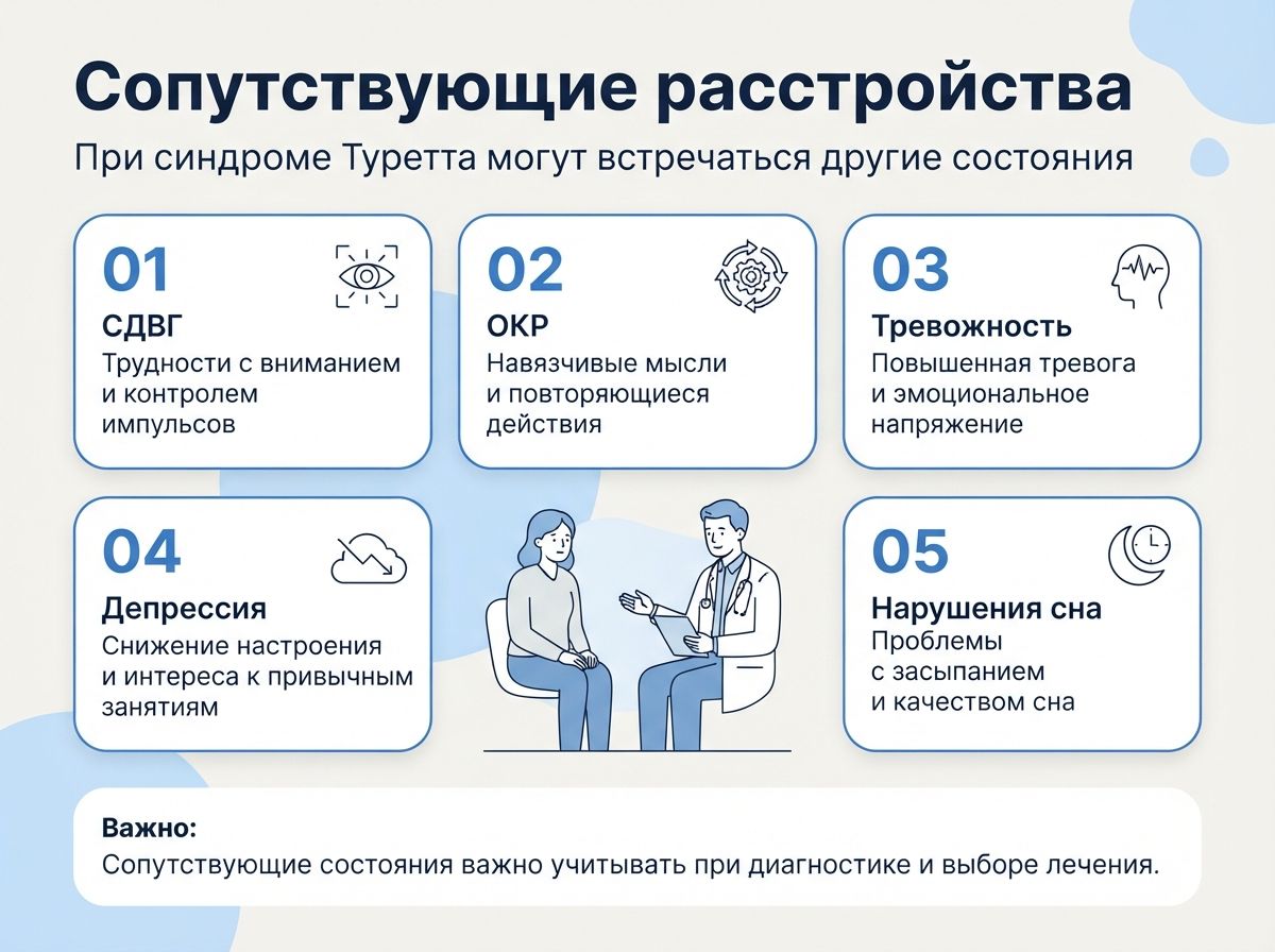 Лечение синдрома Туретта в Каспийске инфографика